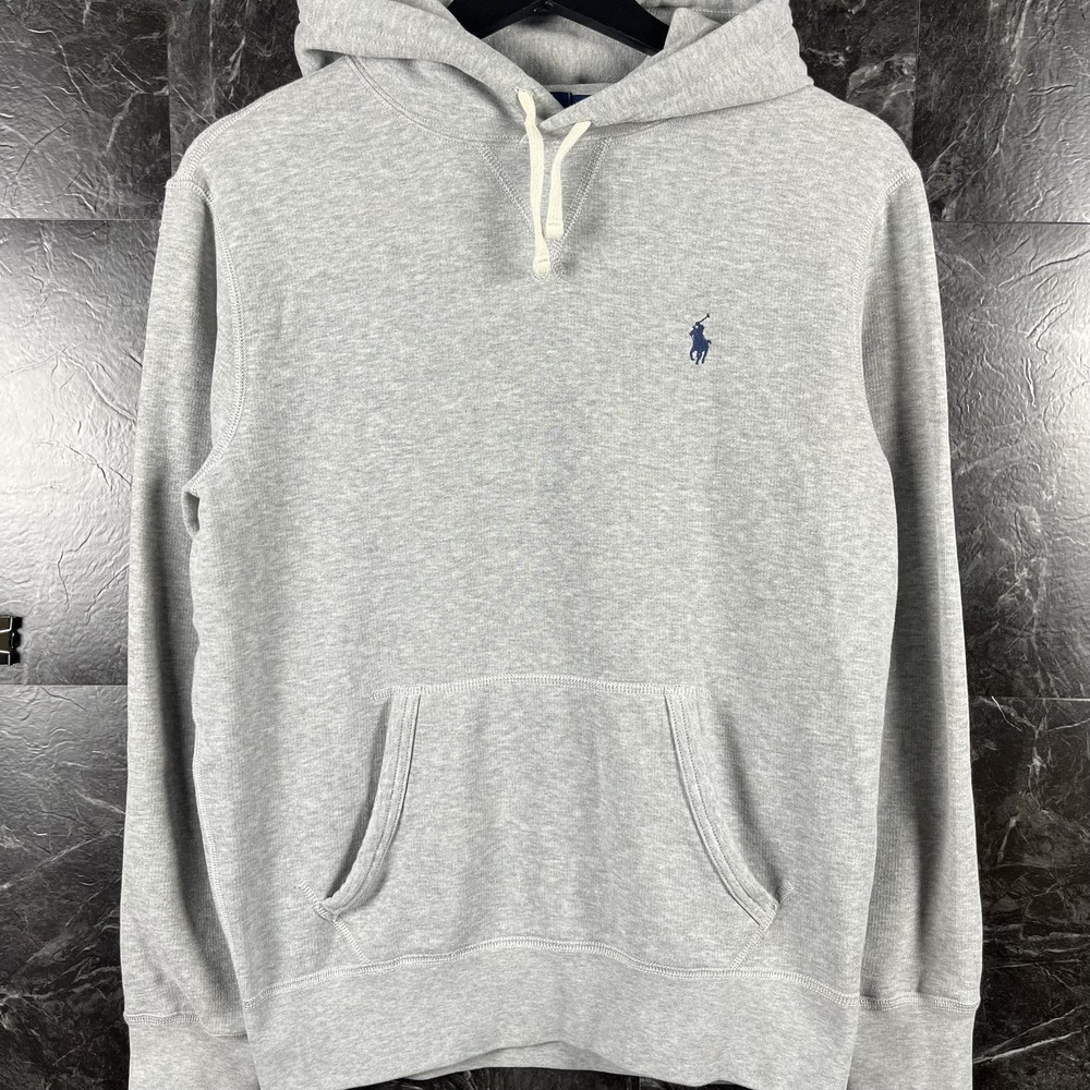 Polo Ralph Lauren Men's Grey Fleece Hoodie Small